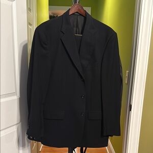 Black Classic Suit Jacket with Notched Lapels